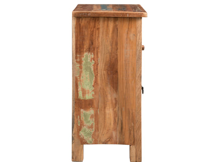 Carved Side Table - Natural