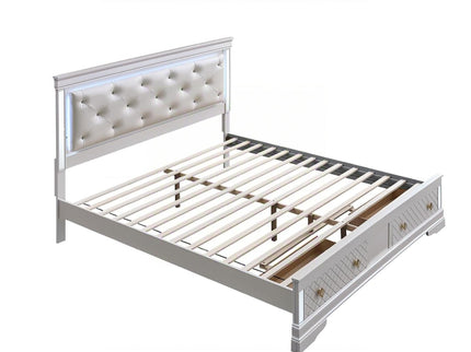 Verona - Bed With LED Accent Lighting, 2 Drawers