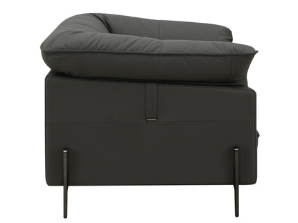 Tadi - Top Grain Leather Chair - Black