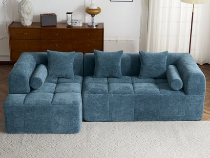 Sectional Free Combined Sofa With 2 Side Pockets