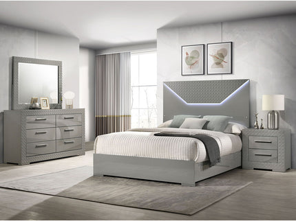Pierce - 4 Piece Bedroom Set With LED Lighting