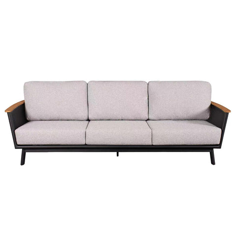 Sofa Set With Armrests - Black / Black Multi