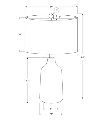 Lighting, Table Lamp, Concrete, Contemporary