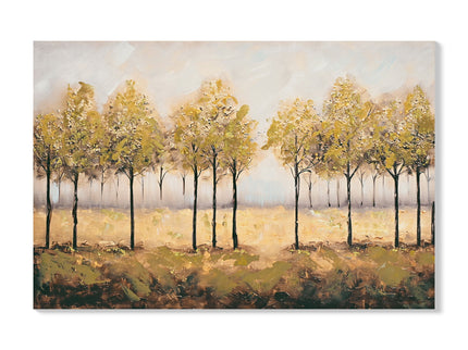 Wall Art Decor Canvas Print Autumn Embellishments Plant Forest Abstract Tree - Tan Leaves