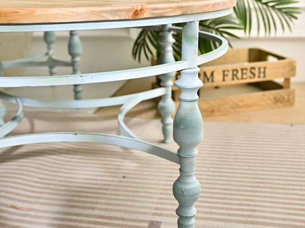 Round Top Carved Table For Living Room