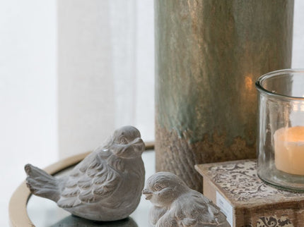 Skye Sparrow Bird Accents (Set of 2) - Antique Gray