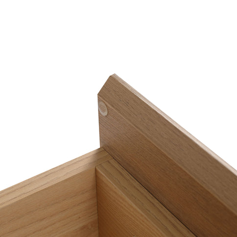 Contemporary Wall Mounted Bathroom Vanity With Resin Sink And 2 Side Cabinet - Imitative Oak