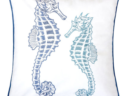 Seahorses Pillow Cover With Matching Back