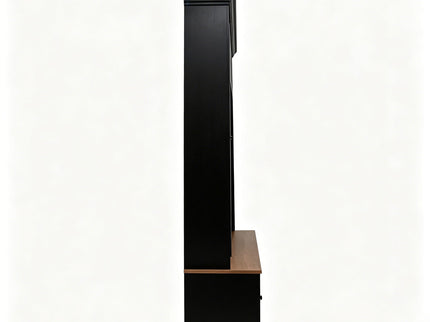Hall Tree With Shoe Storage Bench, Entryway Coat Rack With 5 Hooks