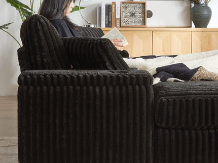 3 Seater Sofa With 2 Ottomans For Living Room