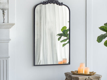 Arch Mirror, Baroque Inspired Wall Decor For Bathroom, Bedroom, Living Room