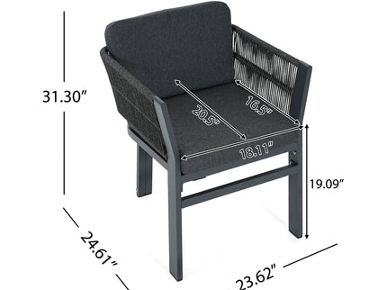 Outdoor Dining Chair, All-Weather Patio Seating For Backyard (Set of 2)