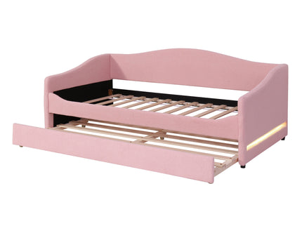 Design Upholstered Daybed With Light And Trundle