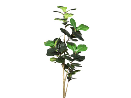 6Ft Real Touch Fake Fiddle Leaf Fig Tree In Pot, Indoor Decor For Home - Green Leaves