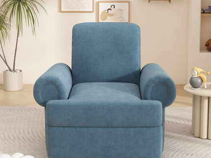 Manual Swivel Recliner Rocker Chair With Adjustable Backrest
