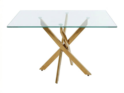 Rectangular Dining Table For Home Kitchen - Gold