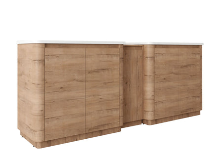 Soft Close Door Freestanding Bathroom Vanity With Sink, 1 Small Storage Cabinet