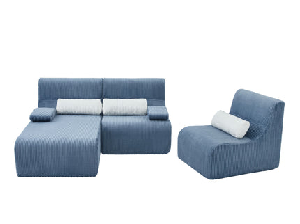 Oversized Sectional Sofa, Living Room Seating With Modular Design