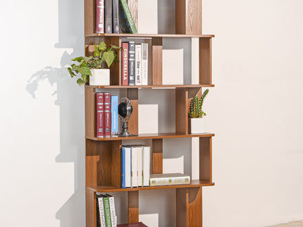 Modern 5 Tier Open Storage Bookcase