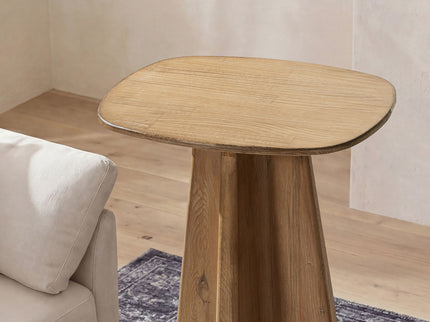 Clarence - Rectangular End Table - Antique Brown