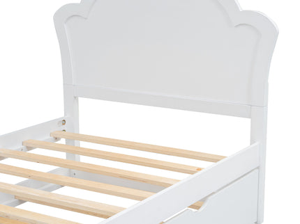 Platform Bed With Headboard And Trundle