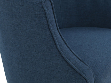 Contemporary Upholstered Club Chair With Button Tufting