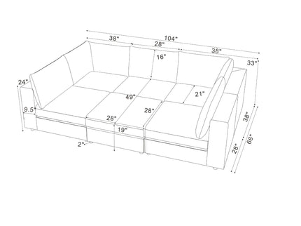 Reversible Modular Sectional