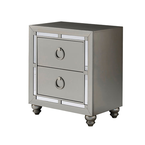 Chloe - Nightstand - Gemstone Silver