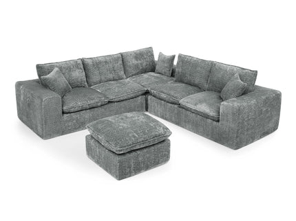 Sectional Sofa With Moveable Ottoman