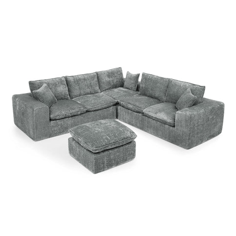 Sectional Sofa With Moveable Ottoman