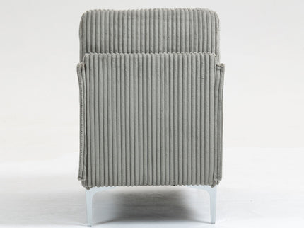 Single Couch Modular Armless Accent Chair With Back Cushion