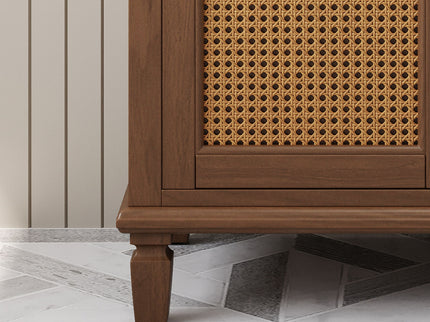 Bathroom Vanity With Ceramic Sink, Modern Free Standing Cabinet With Soft Close Drawers