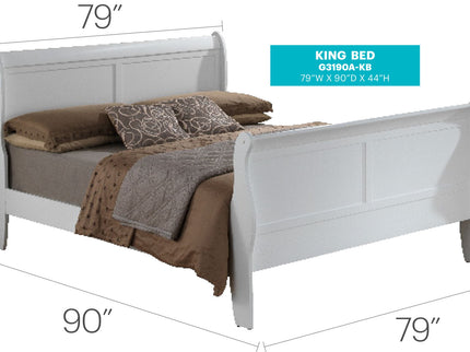 Panel Sleigh Bed