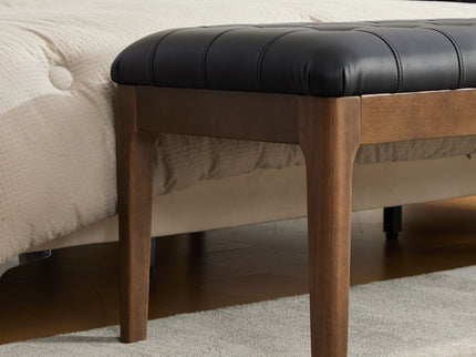 Upholstered End Of Bed Bench With Headrest