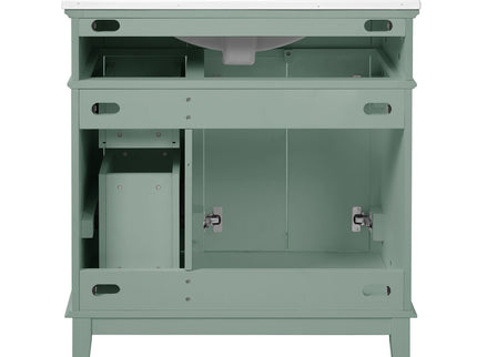 Modern Bathroom Vanity With Sink, Storage Cabinet, Soft Close Doors, Deep & Standard Drawers