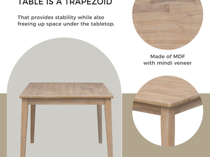 6 Piece Dining Set, Upholstered Chairs And Bench
