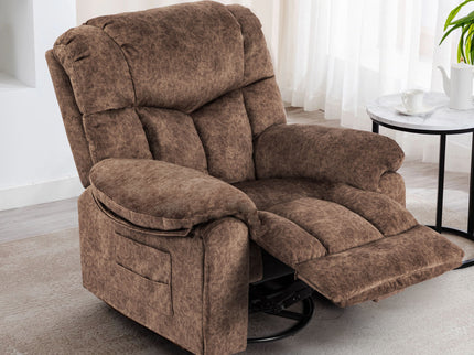 Swivel And Rocking Recliner Chair With Massage And Heating