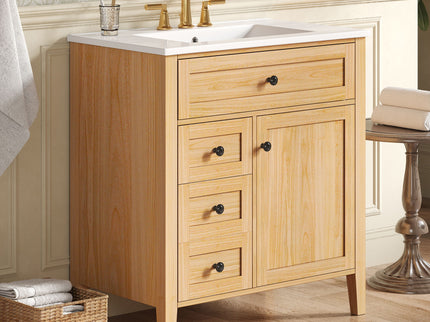 Bathroom Vanity With Sink, Soft Closing Cabinet