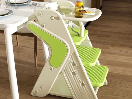 Multifunctional Growing Up Dining Chair With Adjustable Height And 5 Point Seat Belts