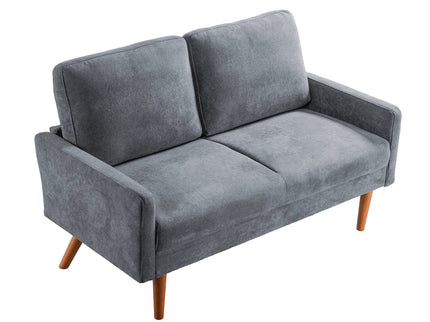 Loveseat Sofa, European Style With Sleek Design, Modern & Vintage Flair, Upholstered 2 Seater Couch