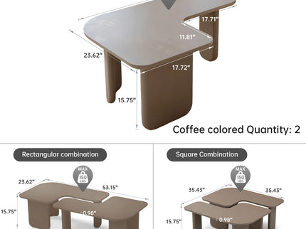 L-Shape Coffee Table For Living Room