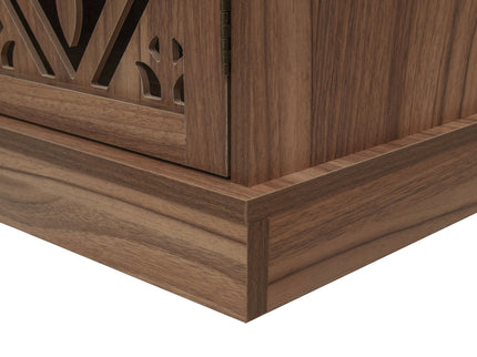 4 Door Cabinet With 1 Drawer, With 4 Adjustable Inner Shelves, Storage Cabinet
