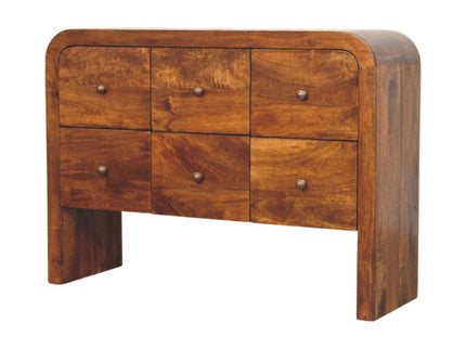 Darcy - 3 Over 3 Drawer Chest - Brown