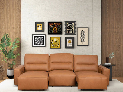 Grant - Triple Power Convertible Sofa - Cognac