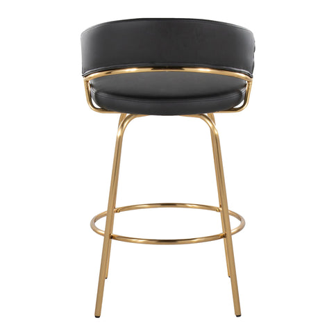 Jie - Glam Fixed Height Counter Stool (Set of 2)