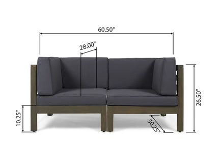 Oana - 2 Piece Loveseat Set With Water Resistant Cushions