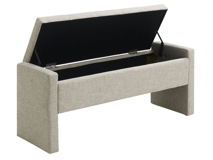 Modern Upholstered Large Bed End Bench With Storage