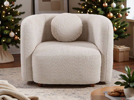 Japandi Style Accent Square Chair