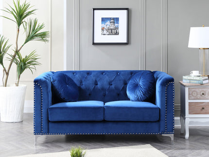 Stylish Sloped Arm Loveseat