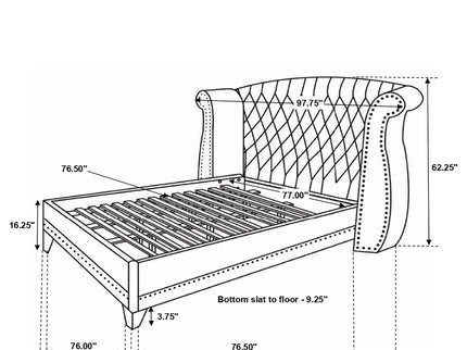 Randall - Bedroom Set With Wingback Bed